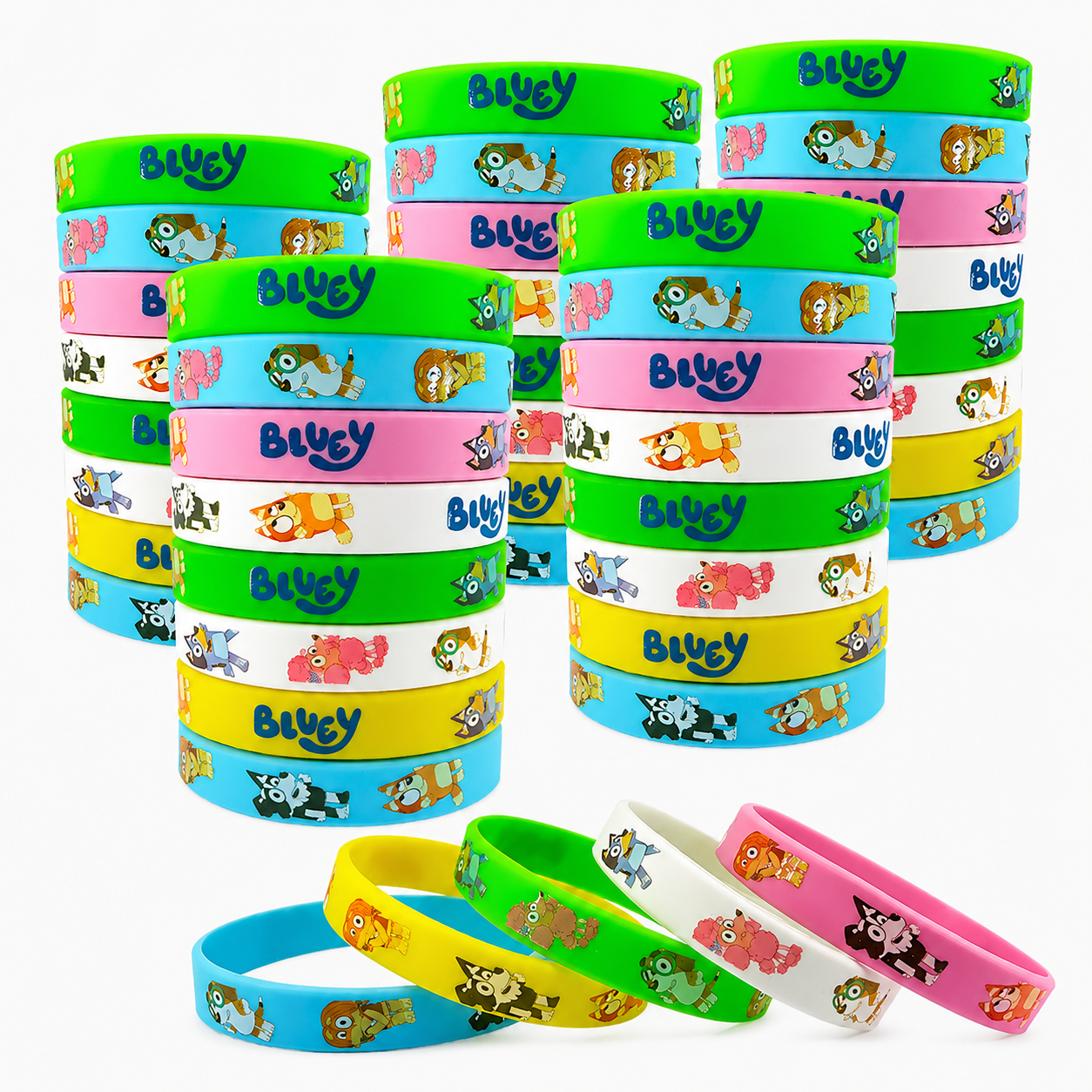 Bluey & Bingo Silicone Bracelet Set
