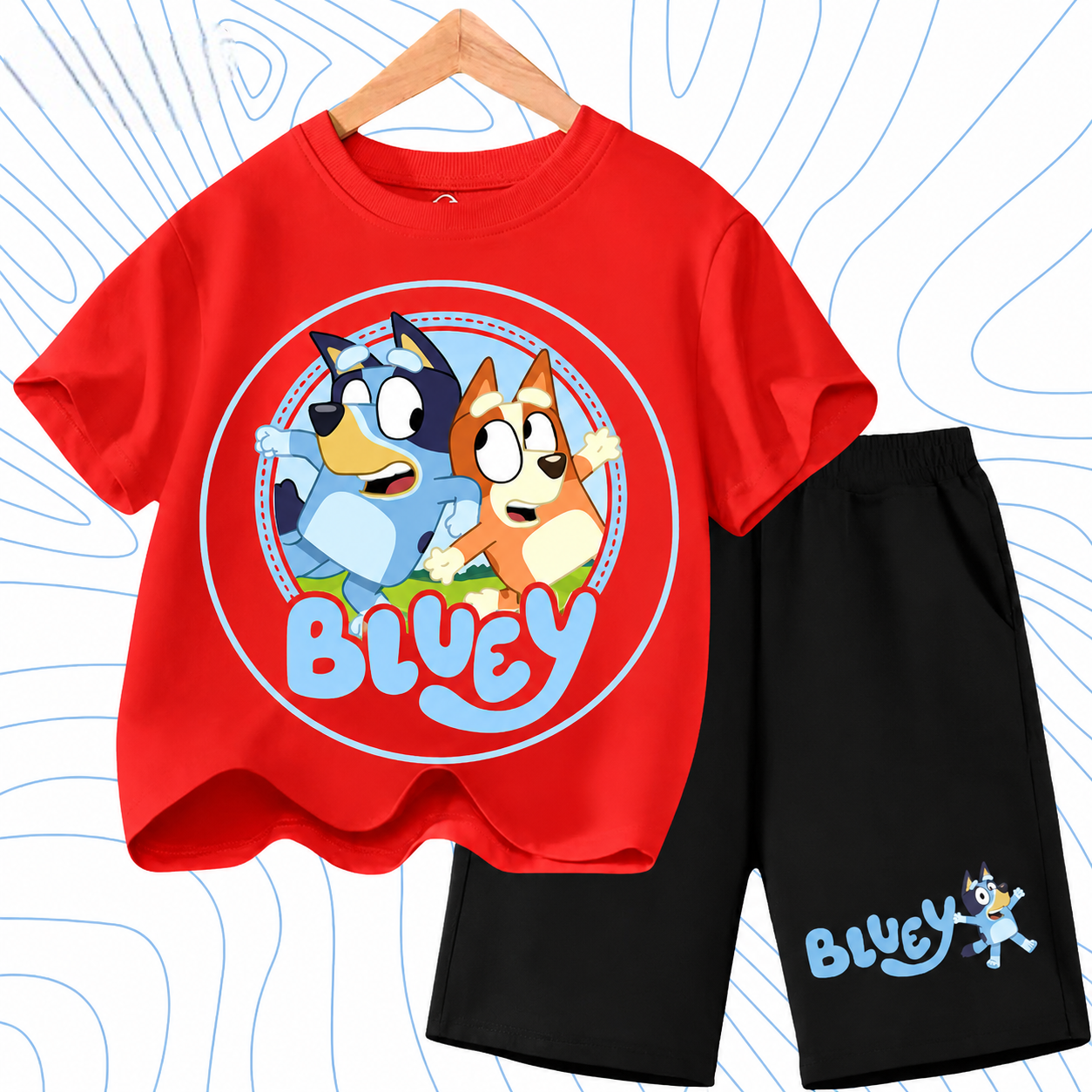 Bluey & Bingo Kinder-Outfit-Set