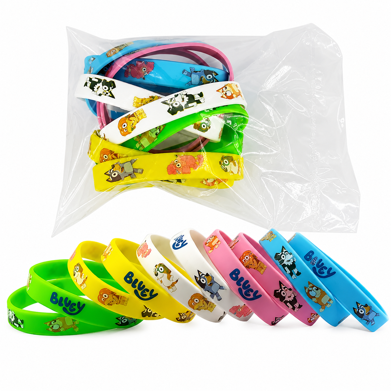 Bluey & Bingo Silicone Bracelet Set