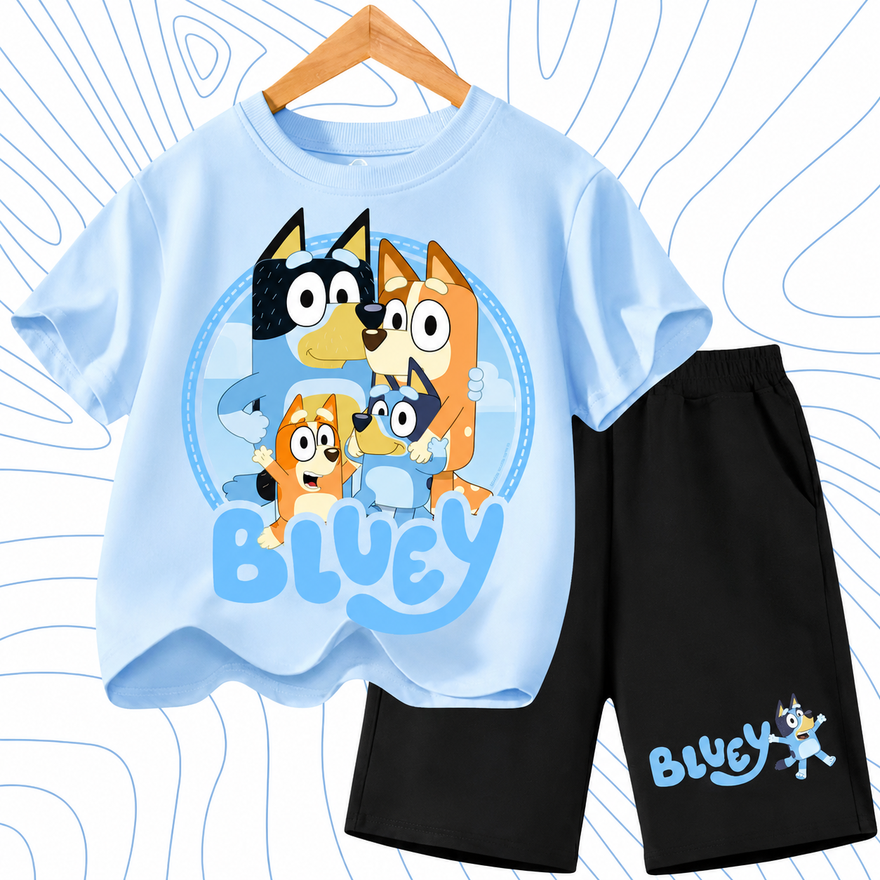 Bluey & Bingo Kinder-Outfit-Set
