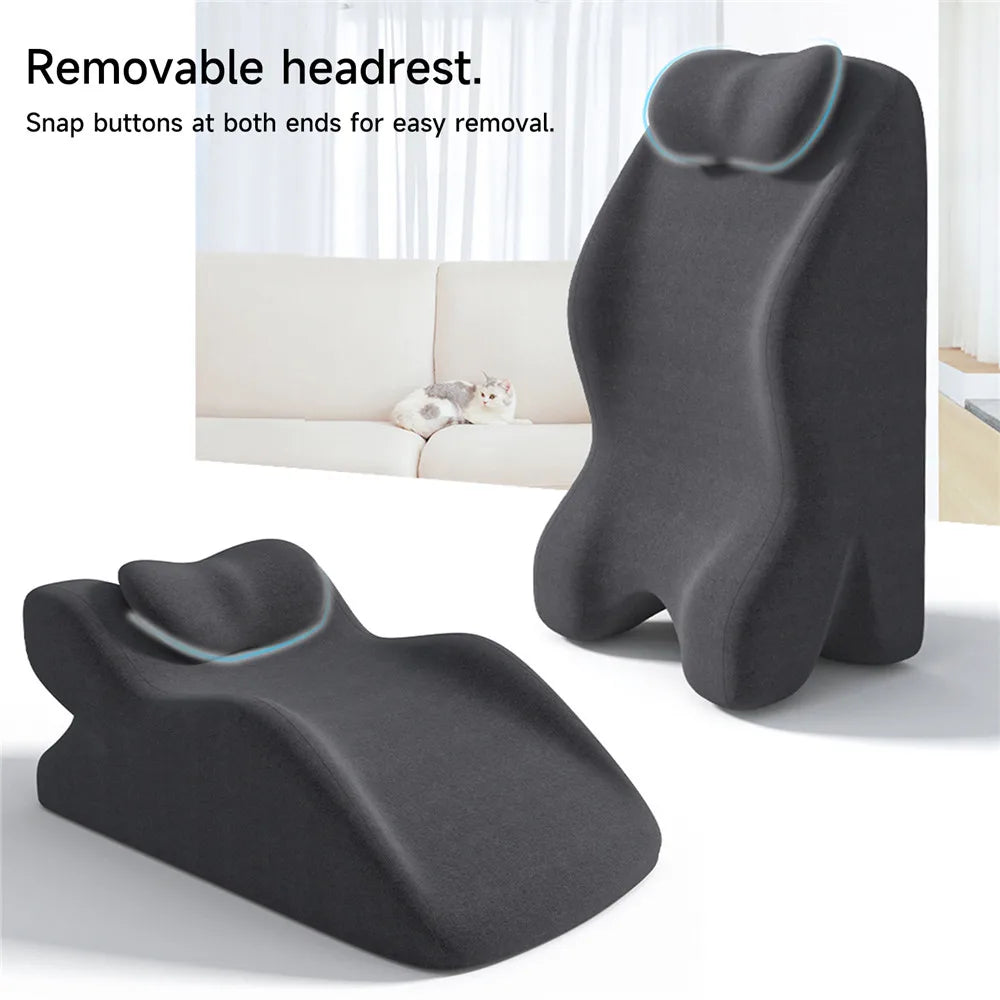 Keilkissen 30 ° &60 °   Verstellbares, ergonomisches Bettkissen für Säurereflux, Schnarchen, Schwangerschaft, Rücken- und Beinstütze, abnehmbarer und waschbarer Bezug.