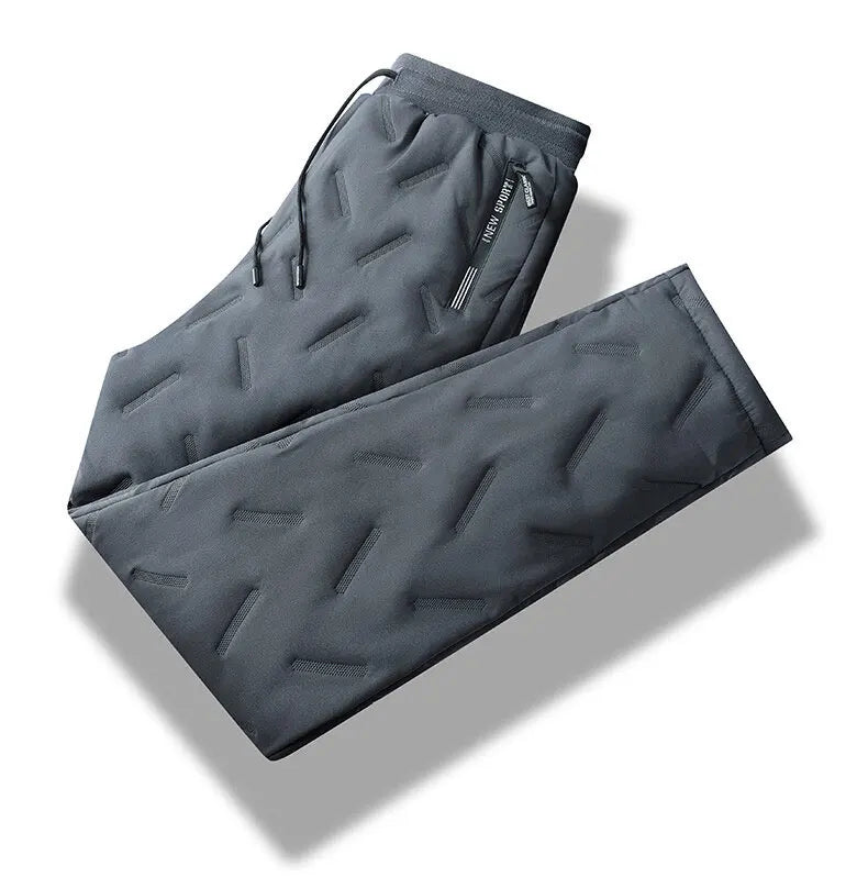 Winter Laufhose Kaschmir Verdicken Fleece Winddicht Jogginghose Männer Jogger Baumwolle Warme Hosen Männlichen Wasserdichte Thermische Hosen