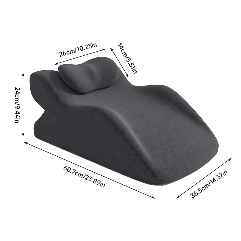 Keilkissen 30 ° &60 °   Verstellbares, ergonomisches Bettkissen für Säurereflux, Schnarchen, Schwangerschaft, Rücken- und Beinstütze, abnehmbarer und waschbarer Bezug.