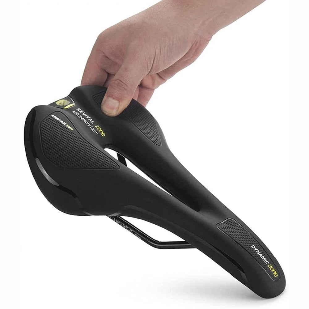 Bicycle Saddle MTB Mountain Road Bike Seat Hollow Gel Comfortable Bike Cushion Exercise Bike Saddle for Men and Women
