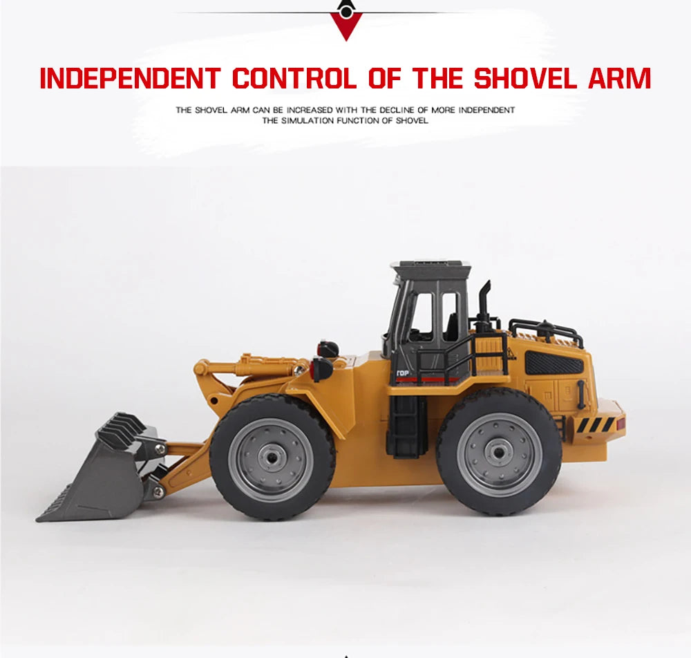 Huina 1520 1:18 RC Traktor Schaufel Spielzeug Rc Gabelstapler Engineering Auto Spielzeug Spielzeug für Kinder Junge Spielzeug Bulldozer Traktor Modell