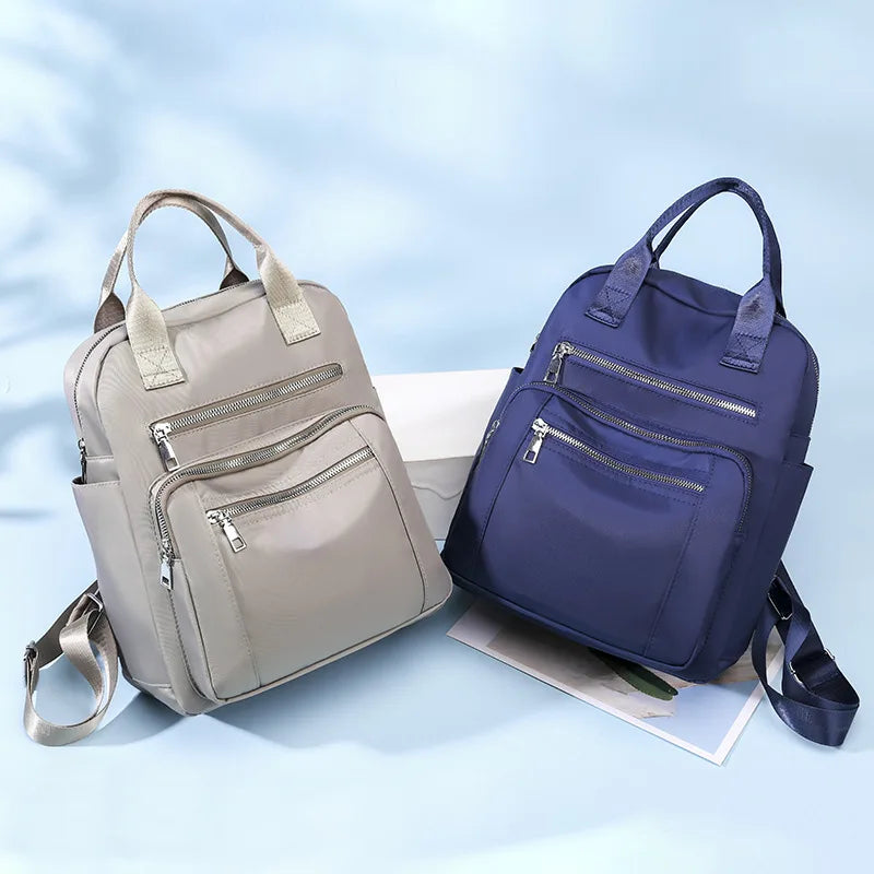Frauen Rucksack Reise Casual Wasserdichte Oxford Schulter Taschen Weibliche Große Kapazität Handtasche Rucksack Schwarz Geldbörse Schule Pack