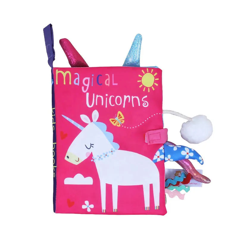 0-36M Baby Frühes Lernen Spielzeug Schwanz Tuch Buch eltern-kind-Interaktive Sound Papier Puzzle Tuch Buch rassel
