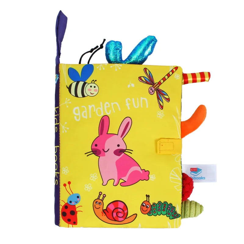 0-36M Baby Frühes Lernen Spielzeug Schwanz Tuch Buch eltern-kind-Interaktive Sound Papier Puzzle Tuch Buch rassel