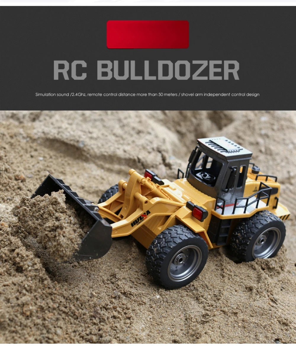 Huina 1520 1:18 RC Traktor Schaufel Spielzeug Rc Gabelstapler Engineering Auto Spielzeug Spielzeug für Kinder Junge Spielzeug Bulldozer Traktor Modell