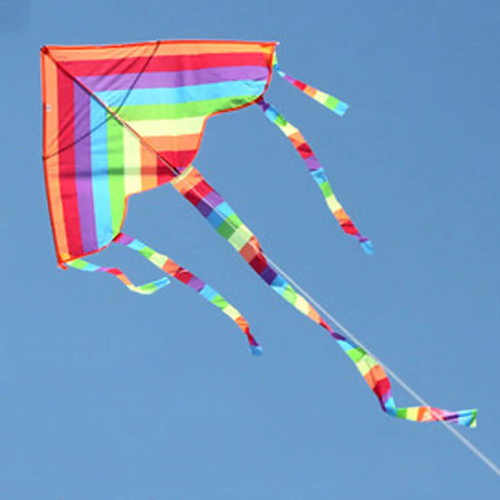 Easy fly bunte Regenbogen drachen Outdoor-Spaß Sport Strand Kinder Kinder buitenspeelgoed cometas de viento Outdoor-Spielzeug Drachen