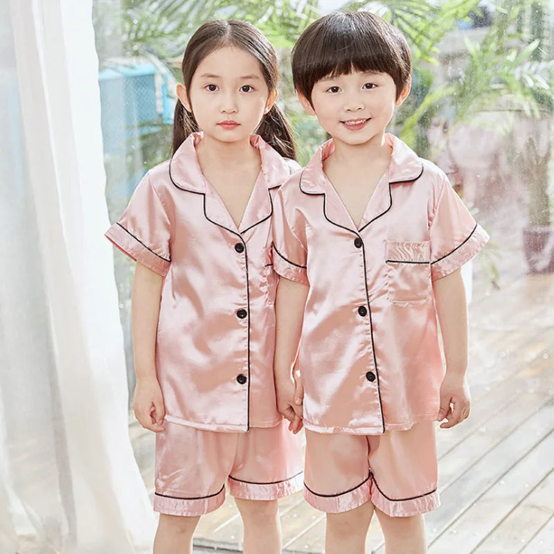 Kids Satin Pajama Set