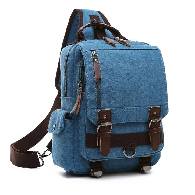 Neuer kleiner Canvas-Rucksack für Herren, Reiserucksack, multifunktionale Umhängetasche für Damen, Laptop-Rucksack, Schultaschen, Tagesrucksack für Damen