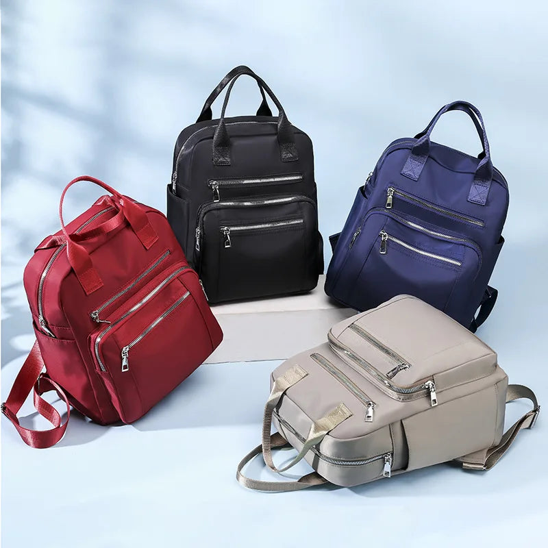 Frauen Rucksack Reise Casual Wasserdichte Oxford Schulter Taschen Weibliche Große Kapazität Handtasche Rucksack Schwarz Geldbörse Schule Pack