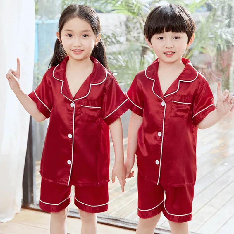 Kids Satin Pajama Set