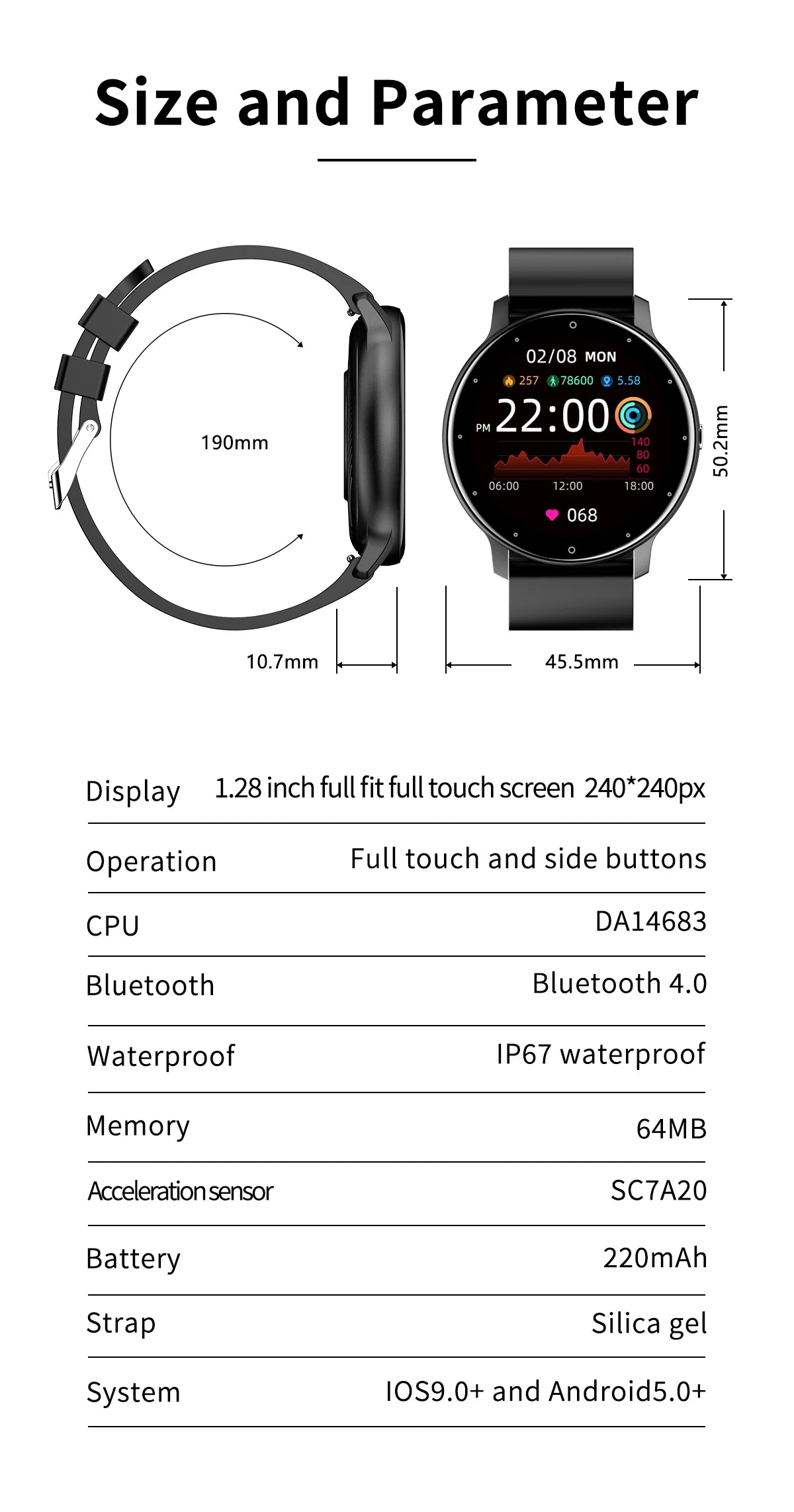 LIGE 2026 Smart Uhr Frauen Männer Damen Geschenk Sport Fitness Männer Uhren Herz Rate Monitor Wasserdichte Smartwatch Für Android IOS