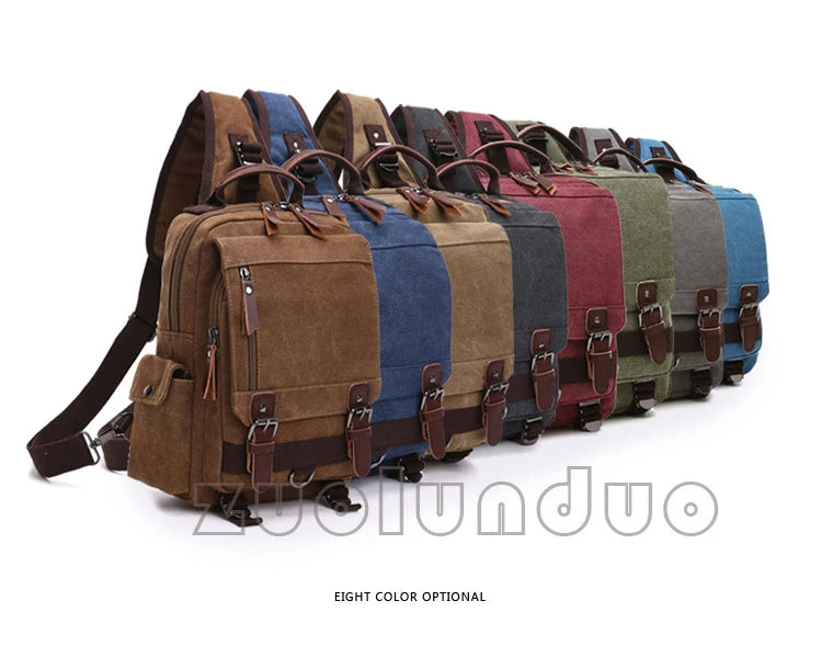 Neuer kleiner Canvas-Rucksack für Herren, Reiserucksack, multifunktionale Umhängetasche für Damen, Laptop-Rucksack, Schultaschen, Tagesrucksack für Damen