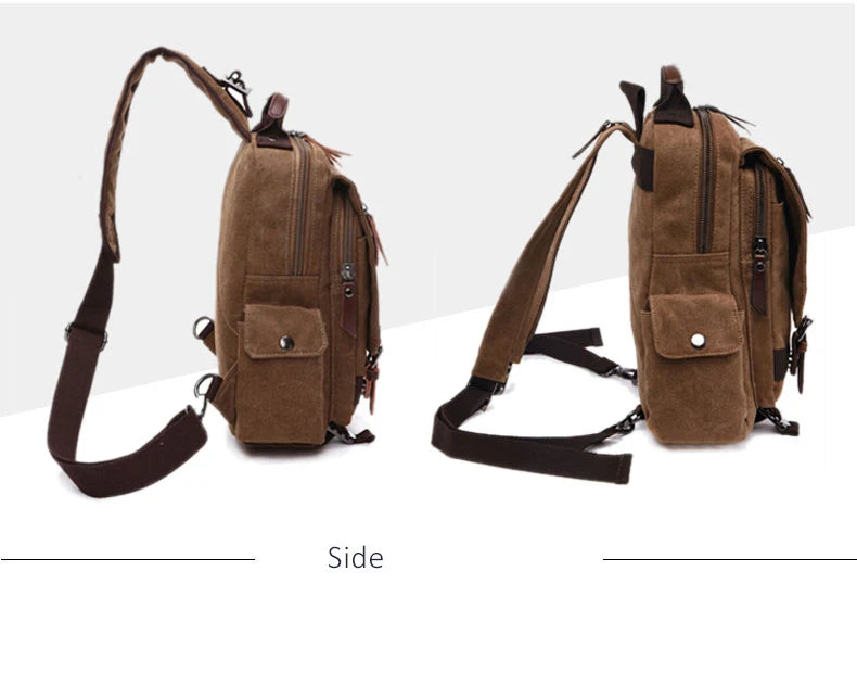 Neuer kleiner Canvas-Rucksack für Herren, Reiserucksack, multifunktionale Umhängetasche für Damen, Laptop-Rucksack, Schultaschen, Tagesrucksack für Damen