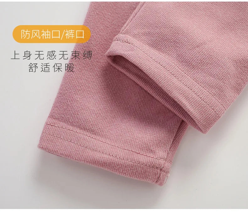 3-14 Jahre Kinder Kleidung Sets Herbst Winter Thermo-unterwäsche Anzug Mädchen Jungen Pyjama Sets Teenager Kleidung Keine Spur warme Nachtwäsche