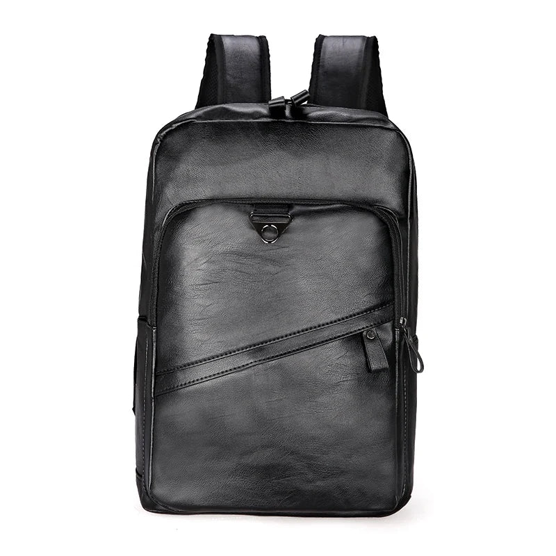 Männer Rucksack PU Leder Rucksack Große Laptop Rucksäcke Männlichen Mochilas Casual Schul Für Jugendliche Jungen Hohe Qualität Rucksack