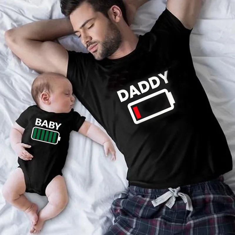 Funny Baby Dad 2022 Family Matching Outfits Simple Pregnancy Announcement Family Look T-Shirt Baby Dad Matching Clothes