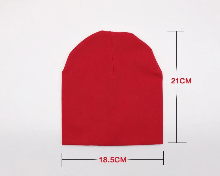 6M-3Y Baby Strickmütze und Schal Set Einfarbig Baumwolle Hip-Hop Beanie Warme Kleinkind-Mütze für Jungen Mädchen Frühling Herbst Winter