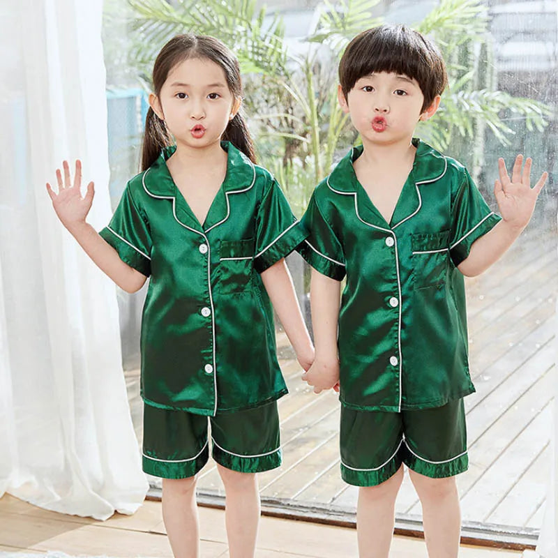 Kids Satin Pajama Set