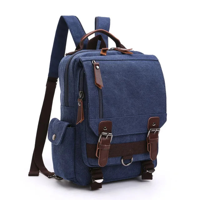 Neuer kleiner Canvas-Rucksack für Herren, Reiserucksack, multifunktionale Umhängetasche für Damen, Laptop-Rucksack, Schultaschen, Tagesrucksack für Damen