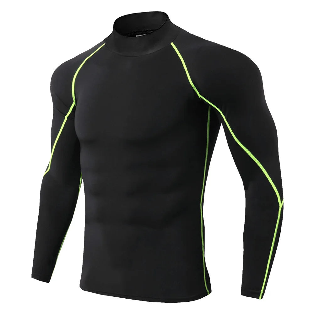 Männer Sport T-shirt Quick Dry Bodybuilding Lauf Shirt Langarm Kompression Top Gym T Shirt Männer Fitness Engen Rashgard