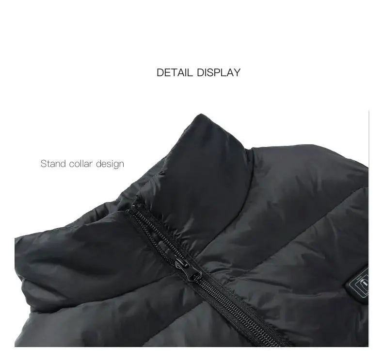 9-beheizte Weste Zonen Elektrisch beheizte Jacken Männer Frauen Sportbekleidung Beheizter Mantel Graphene Heat Coat USB-Heizjacke für Camping