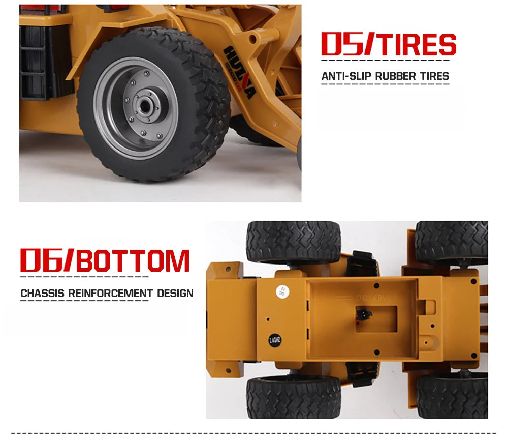 Huina 1520 1:18 RC Traktor Schaufel Spielzeug Rc Gabelstapler Engineering Auto Spielzeug Spielzeug für Kinder Junge Spielzeug Bulldozer Traktor Modell