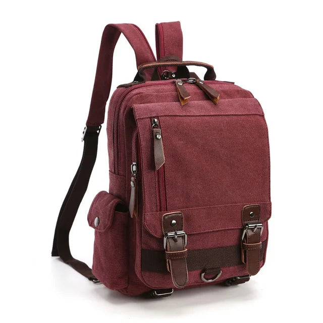 Neuer kleiner Canvas-Rucksack für Herren, Reiserucksack, multifunktionale Umhängetasche für Damen, Laptop-Rucksack, Schultaschen, Tagesrucksack für Damen