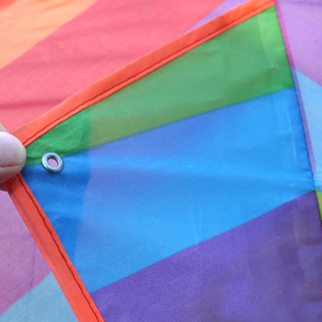 Easy fly bunte Regenbogen drachen Outdoor-Spaß Sport Strand Kinder Kinder buitenspeelgoed cometas de viento Outdoor-Spielzeug Drachen