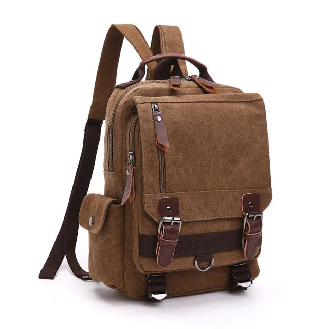 Neuer kleiner Canvas-Rucksack für Herren, Reiserucksack, multifunktionale Umhängetasche für Damen, Laptop-Rucksack, Schultaschen, Tagesrucksack für Damen