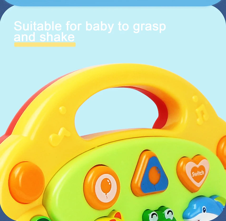 Kinder Cartoon Klavier Tastatur Spiel mit Tier Sounds Blinklicht Musik Baby Instrument Musik Spielzeug Pädagogisches Spielzeug Kinder Geschenke