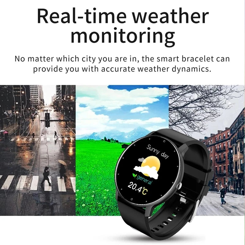 LIGE 2026 Smart Uhr Frauen Männer Damen Geschenk Sport Fitness Männer Uhren Herz Rate Monitor Wasserdichte Smartwatch Für Android IOS