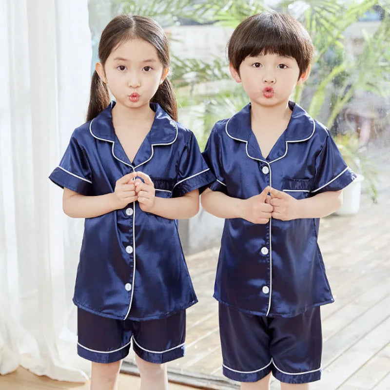 Kids Satin Pajama Set