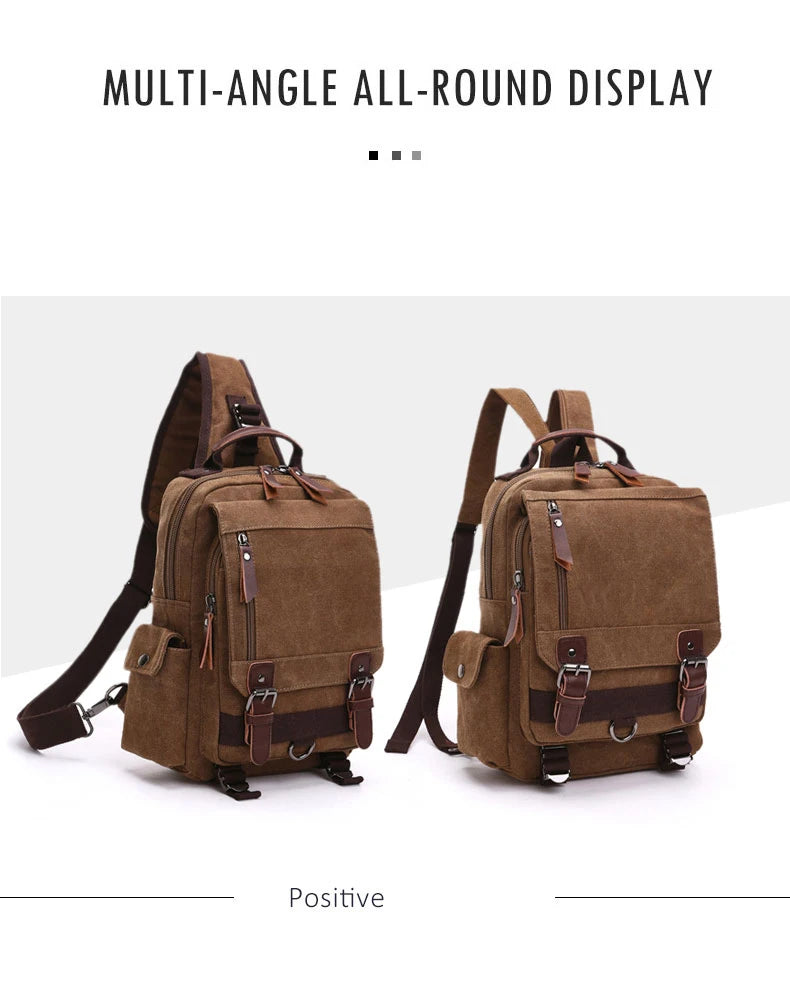 Neuer kleiner Canvas-Rucksack für Herren, Reiserucksack, multifunktionale Umhängetasche für Damen, Laptop-Rucksack, Schultaschen, Tagesrucksack für Damen