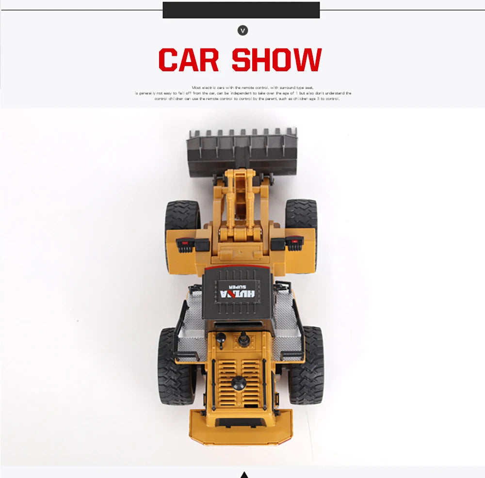 Huina 1520 1:18 RC Traktor Schaufel Spielzeug Rc Gabelstapler Engineering Auto Spielzeug Spielzeug für Kinder Junge Spielzeug Bulldozer Traktor Modell
