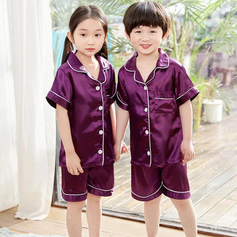 Kids Satin Pajama Set