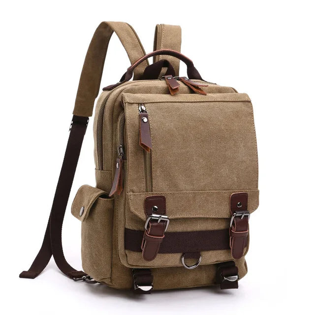 Neuer kleiner Canvas-Rucksack für Herren, Reiserucksack, multifunktionale Umhängetasche für Damen, Laptop-Rucksack, Schultaschen, Tagesrucksack für Damen