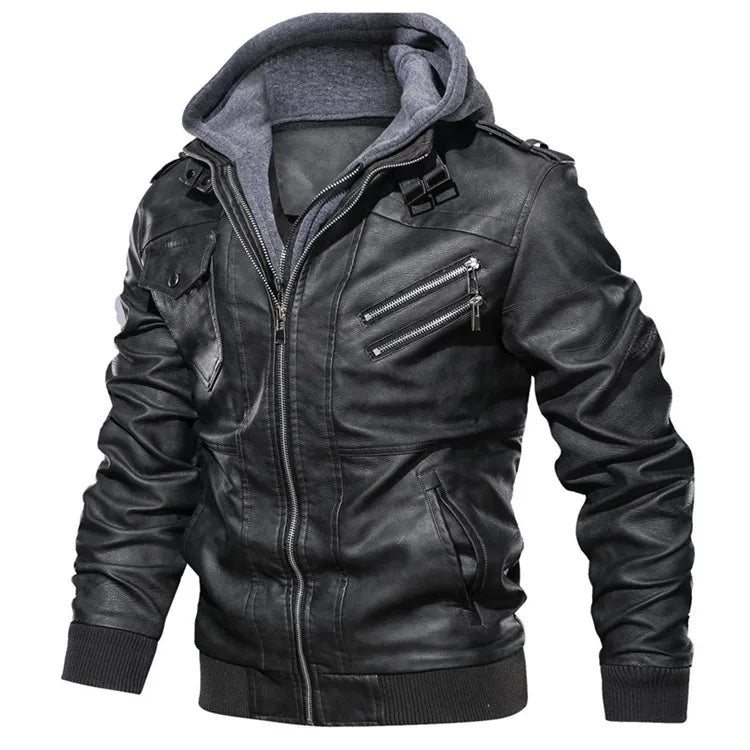 KB Neue männer Leder Jacken Herbst Casual Motorrad PU Jacke Biker Leder Mäntel Marke Kleidung EU Größe SA722