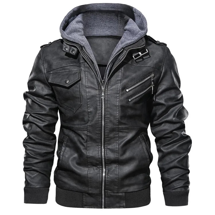 KB Neue männer Leder Jacken Herbst Casual Motorrad PU Jacke Biker Leder Mäntel Marke Kleidung EU Größe SA722