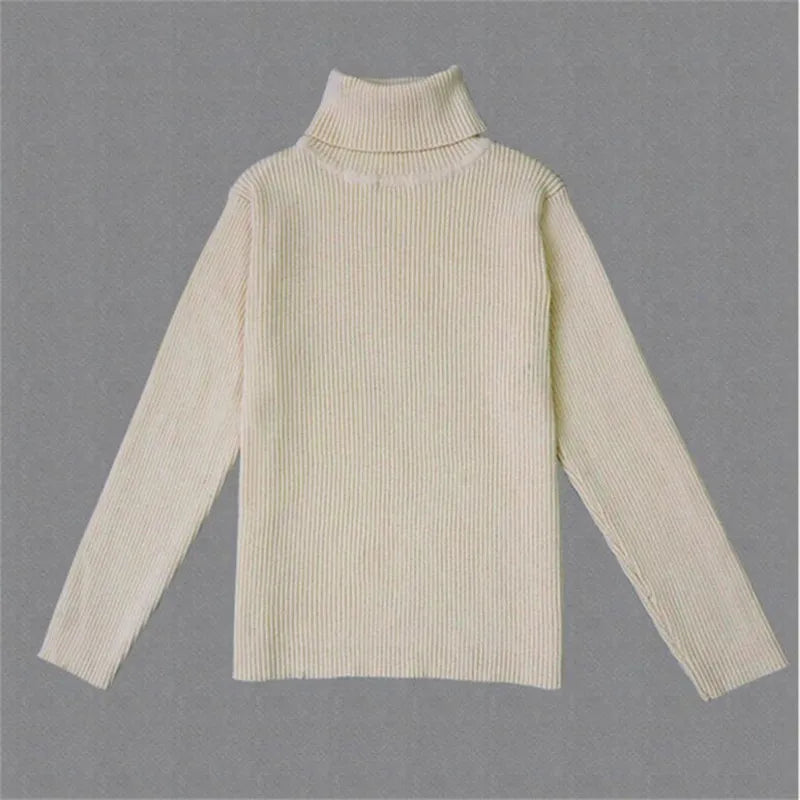 Baby Mädchen Winter Rollkragenpullover Kleidung 2025 Herbst Kinder Jungen Pullover Kinder Strickwaren