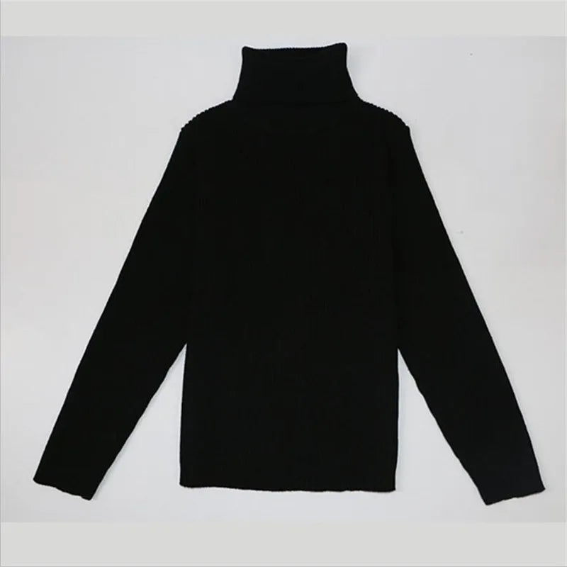 Baby Mädchen Winter Rollkragenpullover Kleidung 2025 Herbst Kinder Jungen Pullover Kinder Strickwaren