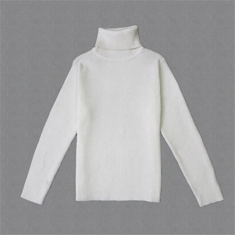 Baby Mädchen Winter Rollkragenpullover Kleidung 2025 Herbst Kinder Jungen Pullover Kinder Strickwaren