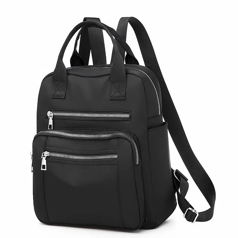 Frauen Rucksack Reise Casual Wasserdichte Oxford Schulter Taschen Weibliche Große Kapazität Handtasche Rucksack Schwarz Geldbörse Schule Pack