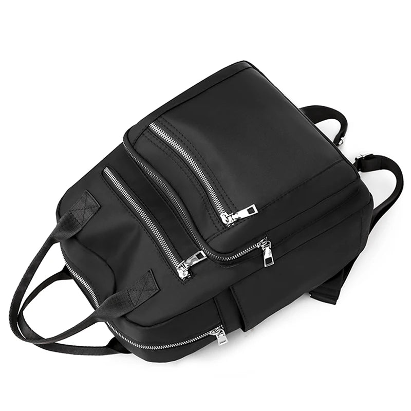 Frauen Rucksack Reise Casual Wasserdichte Oxford Schulter Taschen Weibliche Große Kapazität Handtasche Rucksack Schwarz Geldbörse Schule Pack