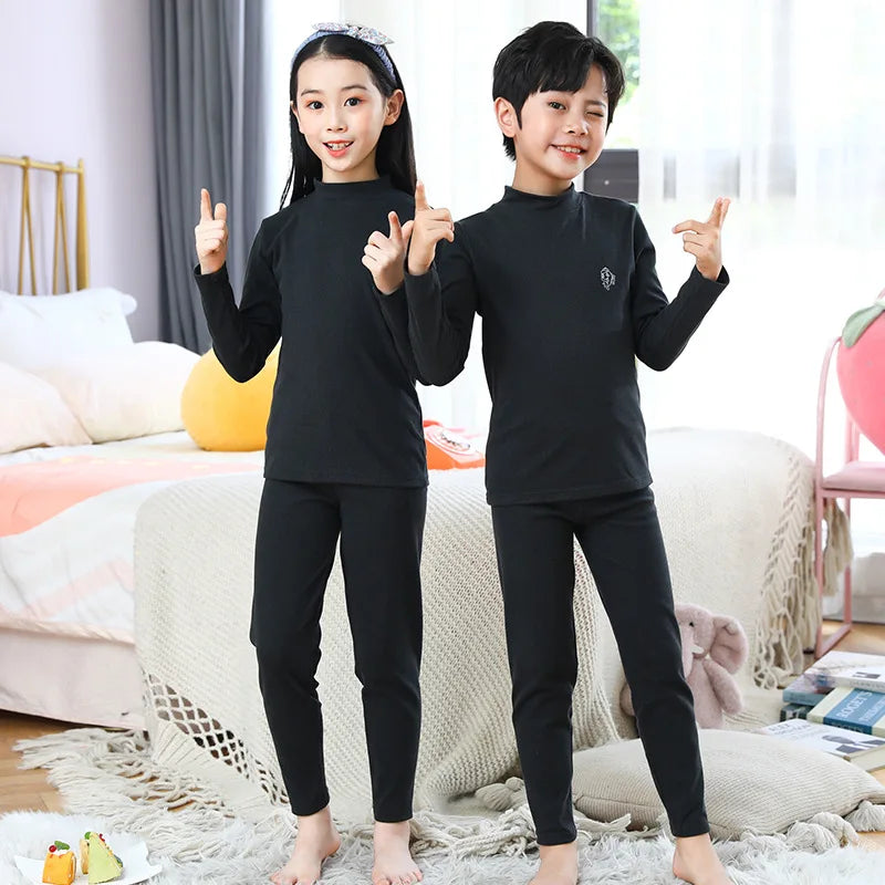 3-14 Jahre Kinder Kleidung Sets Herbst Winter Thermo-unterwäsche Anzug Mädchen Jungen Pyjama Sets Teenager Kleidung Keine Spur warme Nachtwäsche