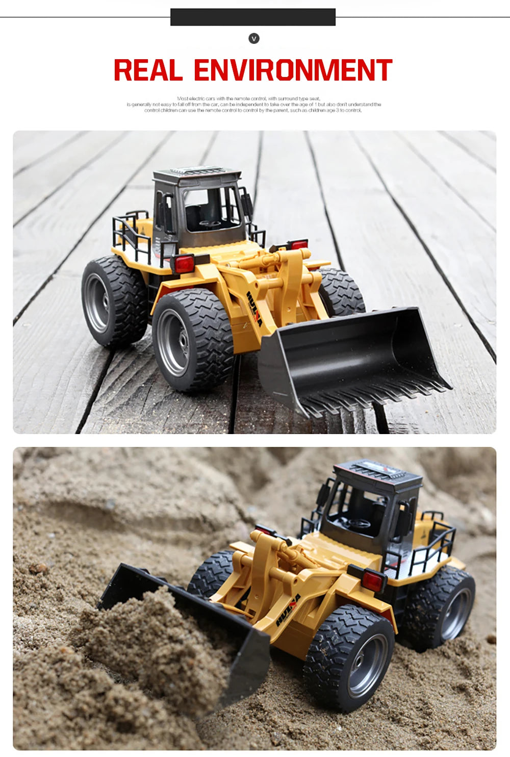 Huina 1520 1:18 RC Traktor Schaufel Spielzeug Rc Gabelstapler Engineering Auto Spielzeug Spielzeug für Kinder Junge Spielzeug Bulldozer Traktor Modell