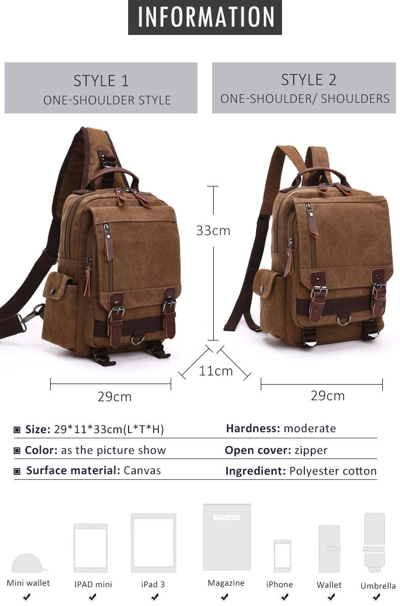 Neuer kleiner Canvas-Rucksack für Herren, Reiserucksack, multifunktionale Umhängetasche für Damen, Laptop-Rucksack, Schultaschen, Tagesrucksack für Damen